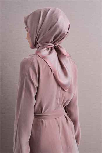 Armine İpek Eşarp 2027 Kış - 9601-35 Pudra Twill