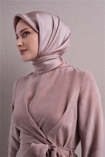 Armine İpek Eşarp 2027 Kış - 9601-35 Pudra Twill