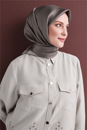 Armine İpek Eşarp 2027 Kış - 9601-52 Vizon Twill