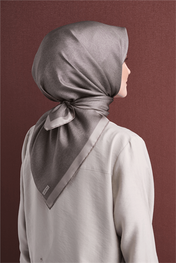 Armine İpek Eşarp 2027 Kış - 9601-52 Vizon Twill