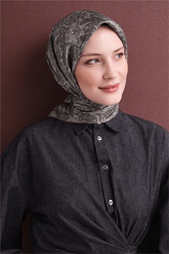 Armine İpek Eşarp 2027 Kış - 9609-08 Vizon Twill