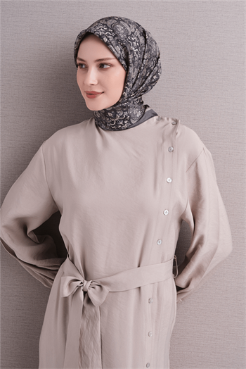 Armine İpek Eşarp 2027 Kış - 9609-84 Füme Gri Sura