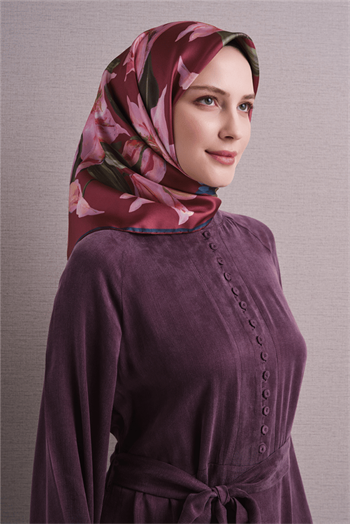 Armine İpek Eşarp 2027 Kış - 9620-01 Gül Kurusu Twill