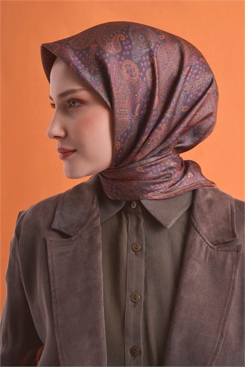 Armine İpek Eşarp 2027 Kış - 9631-03 Kiremit Twill