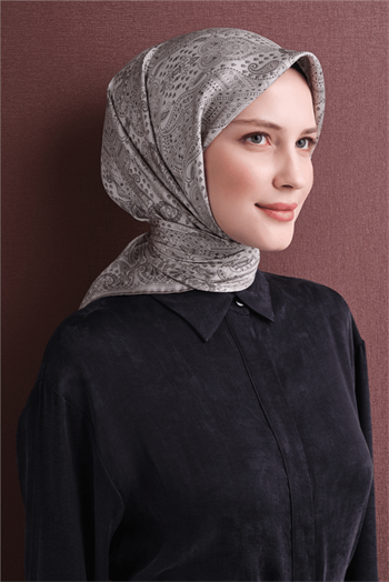 Armine İpek Eşarp 2027 Kış - 9631-85 Krem Sura