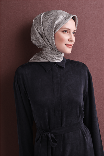 Armine İpek Eşarp 2027 Kış - 9631-85 Krem Sura