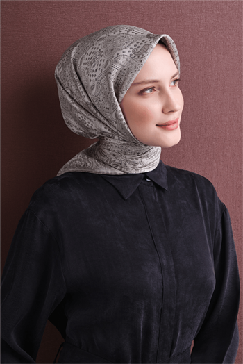 Armine İpek Eşarp 2027 Kış - 9631-85 Krem Sura
