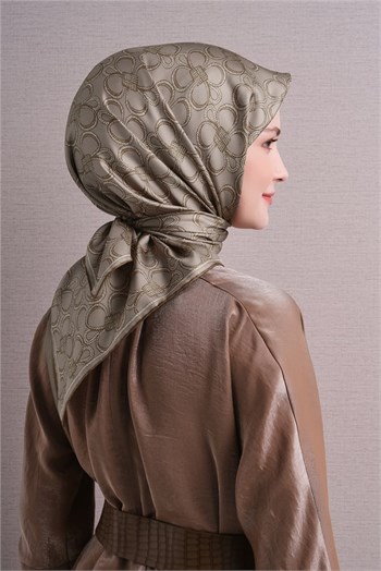 Armine İpek Eşarp 2027 Kış - 9638-04 Açık Bej Twill
