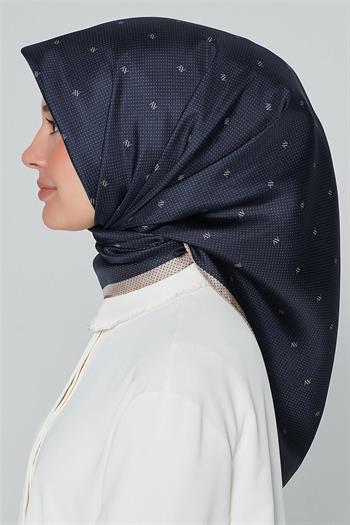 Armine İpek Eşarp Nostalji - 8259-09 Lacivert Vizon Twill