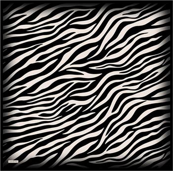 Armine İpek Eşarp Nostalji - 8274-01 Siyah Krem Zebra Sura