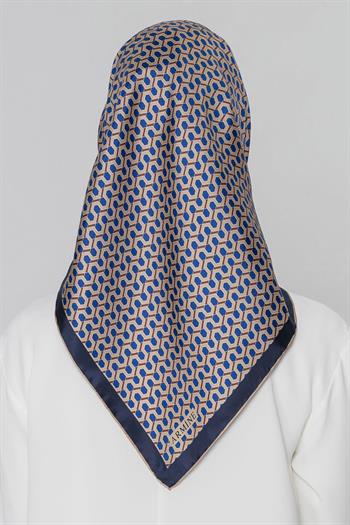 Armine İpek Eşarp Nostalji - 8401-35 Lacivert Twill