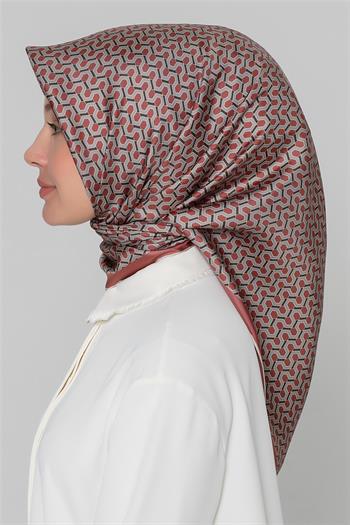 Armine İpek Eşarp Nostalji - 8401-37 Bakır Twill