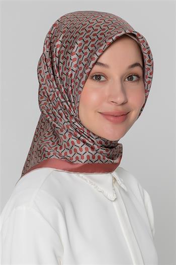 Armine İpek Eşarp Nostalji - 8401-37 Bakır Twill