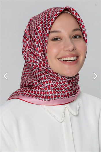 Armine İpek Eşarp Nostalji - 8401-80 Pembe Twill