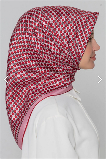 Armine İpek Eşarp Nostalji - 8401-80 Pembe Twill