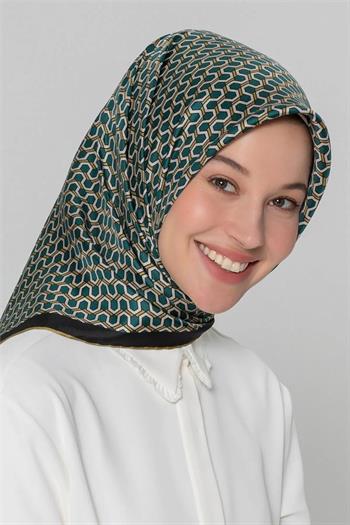 Armine İpek Eşarp Nostalji - 8401-82 Yeşil Twill
