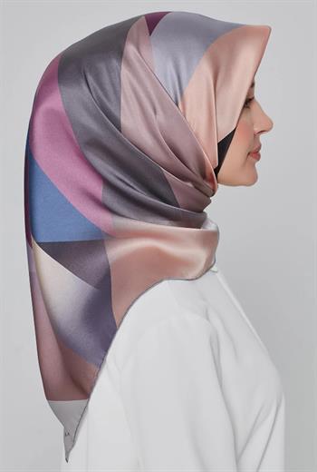 Armine İpek Eşarp Nostalji - 8424-35 Mor Twill