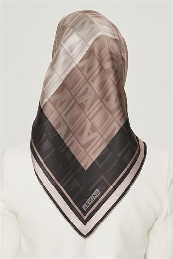 Armine İpek Eşarp Nostalji - 8516-03 Siyah Taş Sura