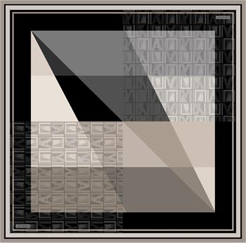 Armine İpek Eşarp Nostalji - 8516-03 Siyah Taş Sura