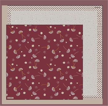 Armine İpek Eşarp Nostalji - 8517-07 Bordo Twill