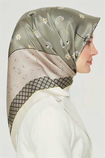 Armine İpek Eşarp Nostalji - 8517-36 Yeşil Twill
