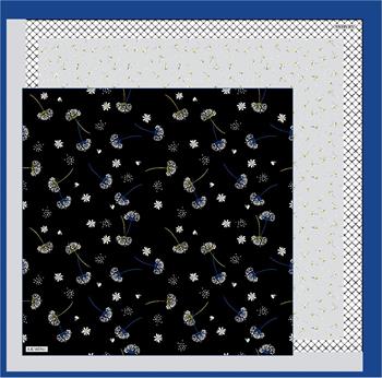 Armine İpek Eşarp Nostalji - 8517-83 Saks Mavi Twill