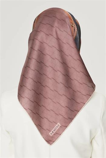 Armine İpek Eşarp Nostalji - 8519-30 Bakır Twill