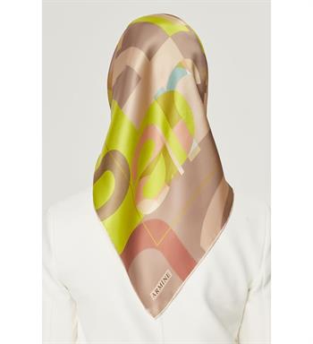 Armine İpek Eşarp Nostalji - 8526-25 Fıstık Twill