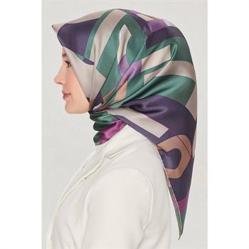 Armine İpek Eşarp Nostalji - 8526-86 Zümrüt Twill