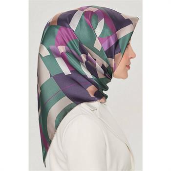 Armine İpek Eşarp Nostalji - 8526-86 Zümrüt Twill