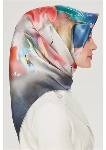 Armine İpek Eşarp Nostalji - 8527-01 Mor Twill