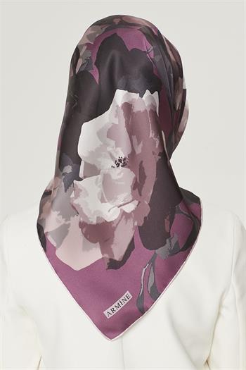 Armine İpek Eşarp Nostalji - 8534-34 Mürdüm Twill