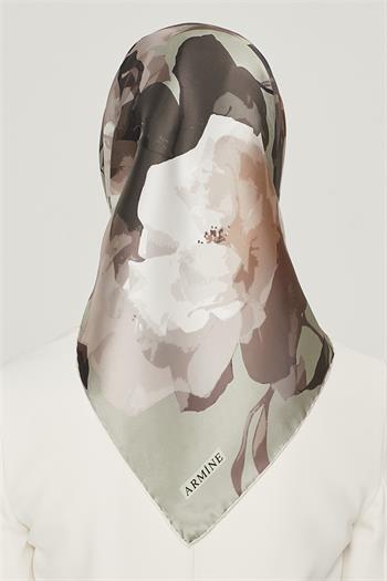 Armine İpek Eşarp Nostalji - 8534-88 Açık Çağla Twill