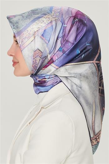 Armine İpek Eşarp Nostalji - 8540-09 Mor Sura