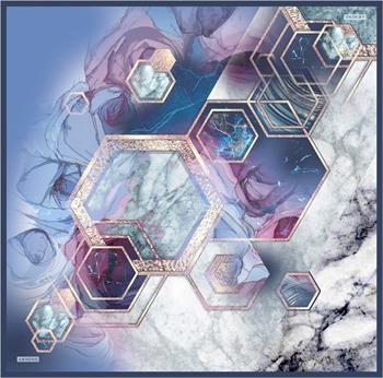 Armine İpek Eşarp Nostalji - 8540-09 Mor Twill