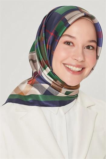 Armine İpek Eşarp Nostalji - 8547-86 Lacivert Twill