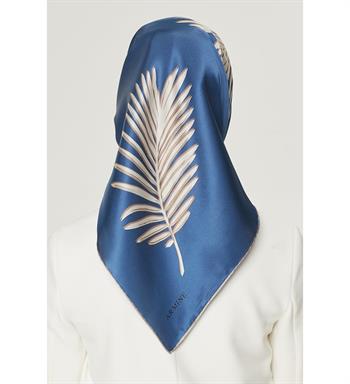 Armine İpek Eşarp Nostalji - 8548-83 Kot Mavi Twill