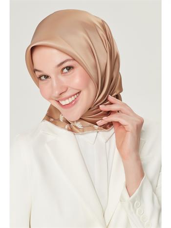 Armine İpek Eşarp Nostalji - 8553-88 Gold Twill
