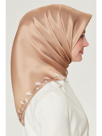 Armine İpek Eşarp Nostalji - 8553-88 Gold Twill
