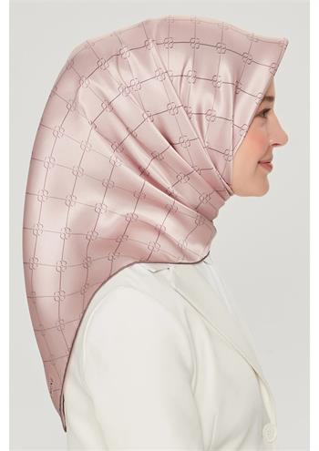 Armine İpek Eşarp Nostalji - 8555-01 Pudra Twill