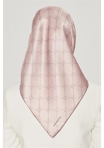 Armine İpek Eşarp Nostalji - 8555-01 Pudra Twill