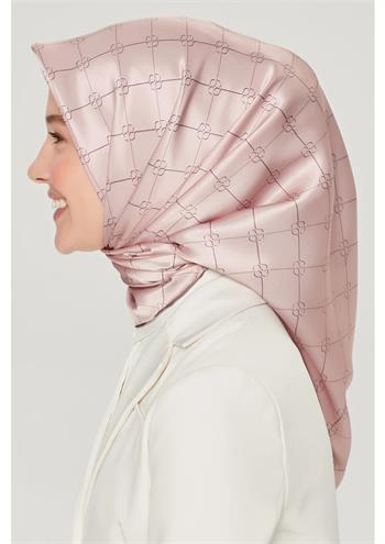 Armine İpek Eşarp Nostalji - 8555-01 Pudra Twill