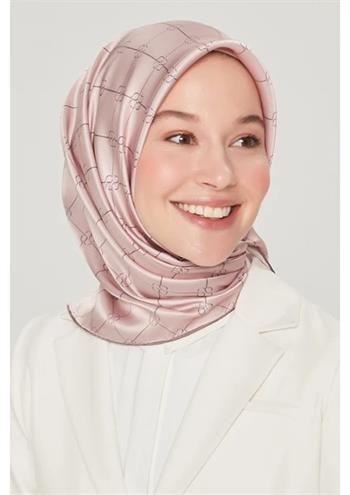 Armine İpek Eşarp Nostalji - 8555-01 Pudra Twill
