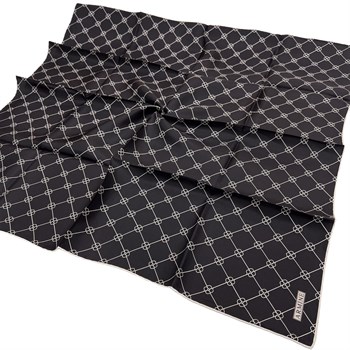 Armine İpek Eşarp Nostalji - 8555-14 Siyah Beyaz Twill
