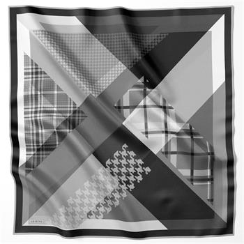 Armine İpek Eşarp Nostalji - 8620-05 Siyah Gri Twill