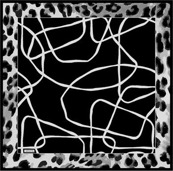 Armine İpek Eşarp Nostalji - 8653-22 Siyah Gri Twill