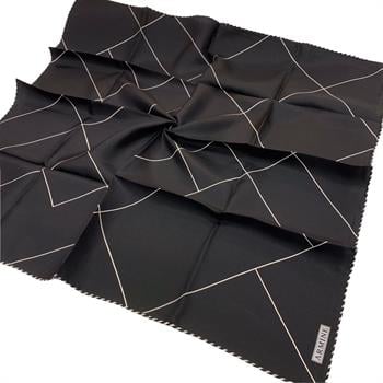 Armine İpek Eşarp Nostalji - 8655-02 Siyah Taş Twill