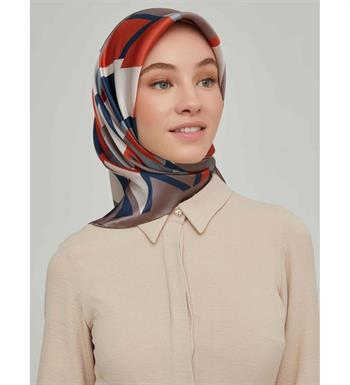 Armine İpek Eşarp Nostalji - 8664-27 Vizon Twill