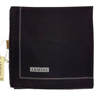 Armine İpek Eşarp Nostalji - 8668-01 Siyah Gri Twill