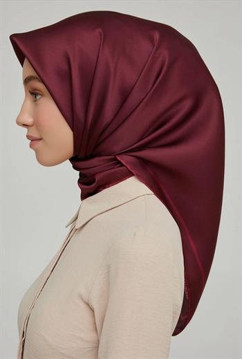 Armine İpek Eşarp Nostalji - 8668-14 Bordo Twill